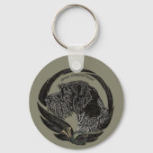 German Wirehaire Pointer Sleutelhanger (Voorkant)