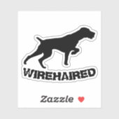 German Wirehaire Pointer Sticker (Vel)
