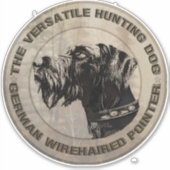 German Wirehaire Pointer Sticker (Voorkant)