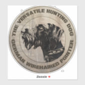 German Wirehaire Pointer Sticker (Vel)