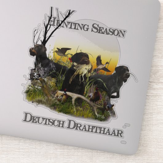 German Wirehaire Pointer Sticker (Detail)