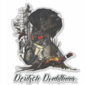 German Wirehaire Pointer Sticker (Voorkant)