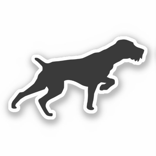 German Wirehaire Pointer Sticker (Voorkant)