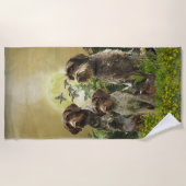 German Wirehaire Pointer Strandlaken (Voorkant)