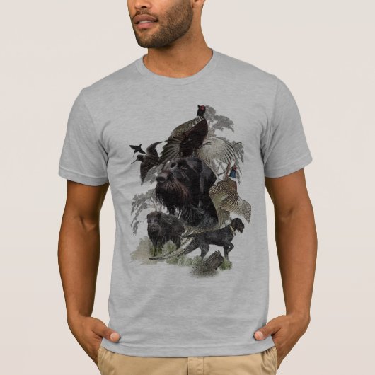 German Wirehaire Pointer T-shirt (Voorkant)