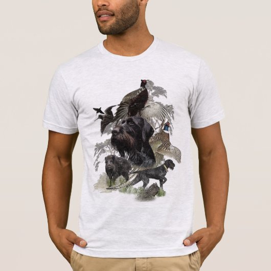 German Wirehaire Pointer T-shirt (Voorkant)