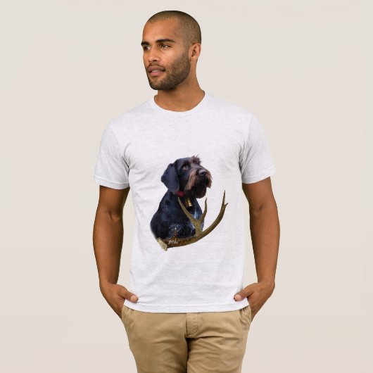 German Wirehaire Pointer T-shirt (Voorkant volledig)