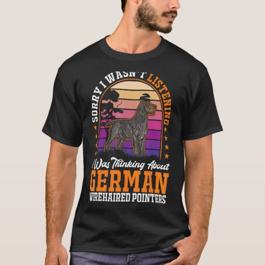 German Wirehaire Pointer T-shirt (Voorkant)