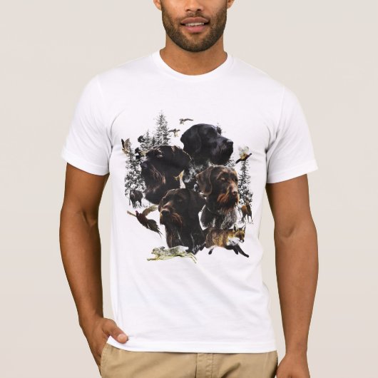 German Wirehaire Pointer T-shirt (Voorkant)
