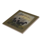 German Wirehaire Pointer Tegeltje (Zijkant)