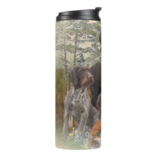 German Wirehaire Pointer Thermosbeker (Gedraaid links)