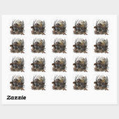 German Wirehaire Pointer Vierkante Sticker (Vel)