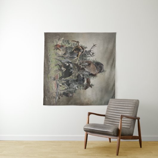 German Wirehaire Pointer Wandkleed (In Situ (horizontaal))