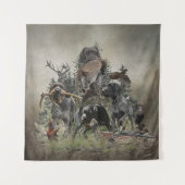 German Wirehaire Pointer Wandkleed (Voorkant)