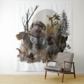 German Wirehaire Pointer Wandkleed (In situ)