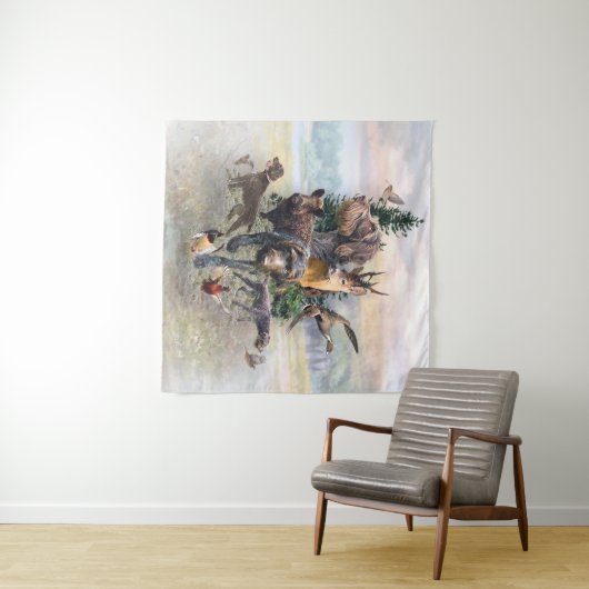 German Wirehaire Pointer Wandkleed (In Situ (horizontaal))