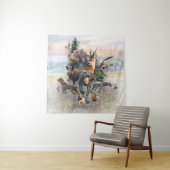 German Wirehaire Pointer Wandkleed (In situ)