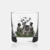 German Wirehaire Pointer Whisky Glas (Achterkant)