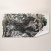 German Wirehaired Pointer (Serviette de bain)