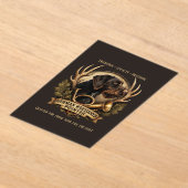 German Wirehaired Pointer Acryl Uitnodigingen (Laagn)