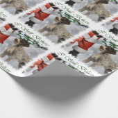 German Wirehaired Pointer Christmas Cadeaupapier (Hoek)