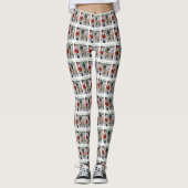 German Wirehaired Pointer Christmas Leggings (Voorkant)