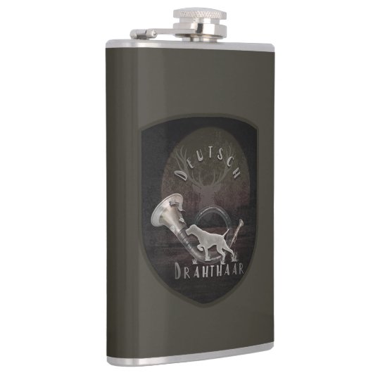 German Wirehaired Pointer Heupfles (Rechts)