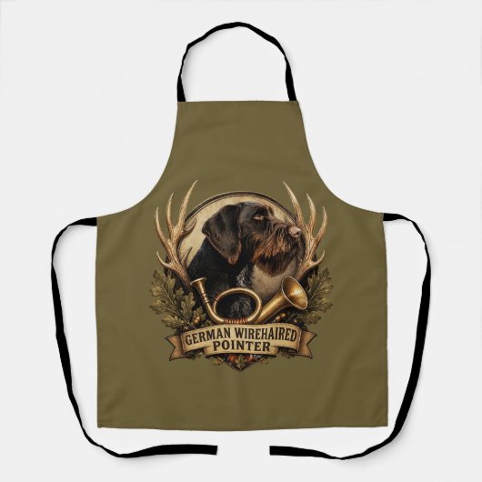 German Wirehaired Pointer Schort (Voorkant)