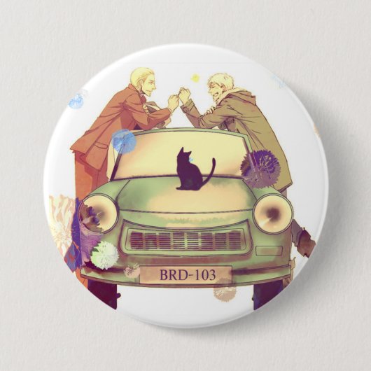 Germancest - Hetalia Ronde Button 7,6 Cm (Voorkant)