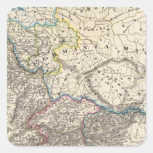 Germania, Raetia, Noricum Vierkante Sticker (Voorkant)