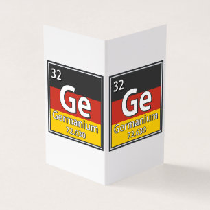 Germanium - Allemagne Drapeau allemand Science