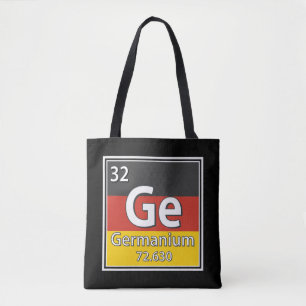 Germanium - Duitsland Vlag Duitse Wetenschap Draagtas