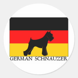 GermansSchnauzer Ronde Sticker