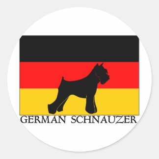 GermansSchnauzer Ronde Sticker