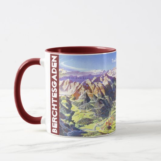" Germany : 2021 - Alps Berchtesgaden Panorama Mug (Gauche)