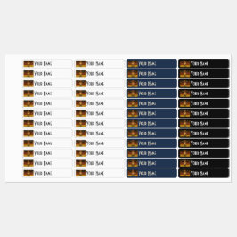 Germany Art Deco Flag | Custom Iron-On Name Label