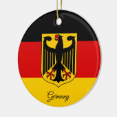 Germany Christmas Ornament, German Flag Keramisch Ornament (Links)