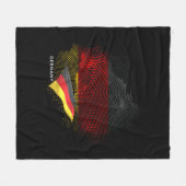 Germany flag fleece deken (Voorkant (Horizontaal))