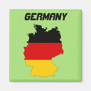 Germany Flag Map Magneet