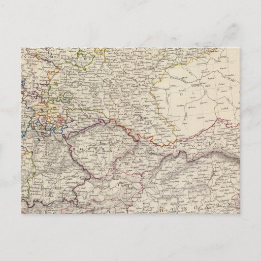 Germany general map briefkaart (Voorkant)
