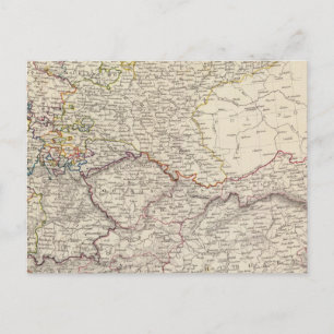 Germany general map briefkaart