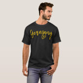 Germany Heart Women's Love Germany T-shirt (Voorkant volledig)