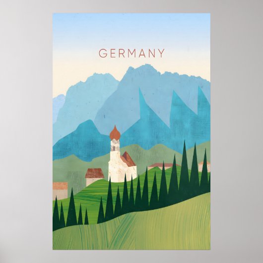 Germany Minimal Travel Poster (Devant)