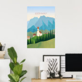 Germany Minimal Travel Poster (Bureau à domicile)