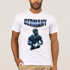Germany - Rugby Spieler mit Trikot T-shirt
