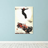 Germany - Skier Jumping Canvas Afdruk (Insitu (Houten vloer))
