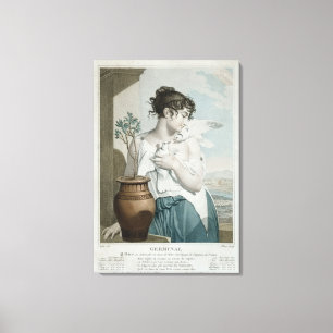 Germinal, zevende maand Republikeinse kalender Canvas Afdruk