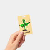 Germinator cyborg plant grappige cartoon badge (Handheld)