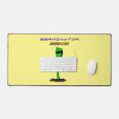 Germinator cyborg plant grappige cartoon bureaumat (Keyboard & Muis)