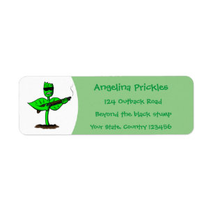 Germinator cyborg plant grappige cartoon etiket